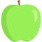 Green Apple emoji on Messenger